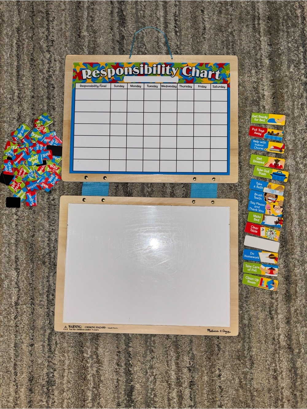 Melissa & Doug Multicolor Responsibility Chart